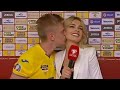 Manchester City's Zinchenko kisses beautiful reporter
