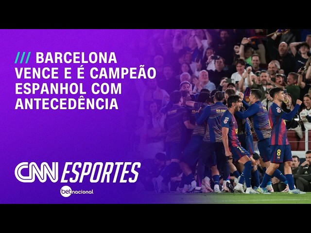 Barcelona vence, conquista título de LaLiga e afunda o Real Madrid em crise | CNN PRIME TIME