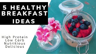 5 BREAKFAST IDEAS FOR A HEALTHY LIFESTYLE 😋 | Smoothie, Banana Pancakes, Protein Oats, Protein Bread