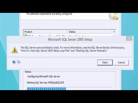 comment installer sql server 2005