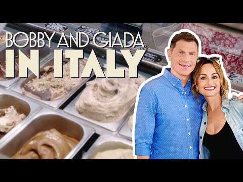 Bobby Flay and Giada De Laurentiis Taste Incredible Gelato in Rome, Italy | discovery+