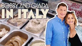 Bobby Flay and Giada De Laurentiis Taste Incredible Gelato in Rome, Italy | discovery+