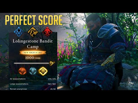 All Lolingestone Bandit Camp Mastery Challenge Raven, Wolf, Bear (GOLD SCORE) AC Valhalla