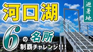 【大石公園】河口湖の旅！おすすめ観光名所6ヶ所を日帰り制覇チャレンジ【ふじさんデッキ/ほうとう蔵 歩成/産屋ヶ崎/新倉山浅間公園】