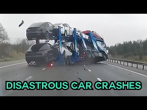 These Car Crashes Were So Close To Disaster 😱 #compilation | CATERS CLIPS