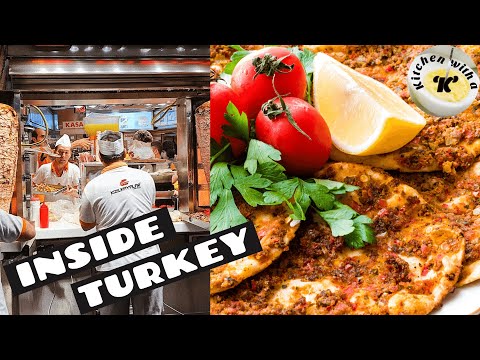 Exploring Turkey's No.1 street food for lunch Dürüm Doner Kanafeh Baklava | Kitchen with a knife