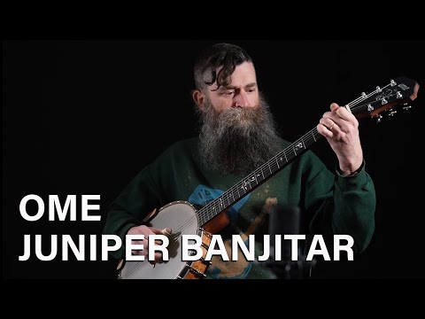 OME Juniper Guitar Banjo, Maple, Mahogany, 12" Rim, Armrest - VIDEO image 11