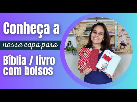 Conheça nossa capa para livros / Bíblia com bolsos