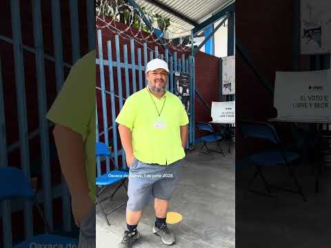 La casilla para votar en el fraccionamiento San José la Noria, en la ciudad de #Oaxaca de Juárez.