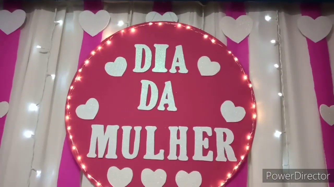 Decoração simples para Dia Internacional da Mulher