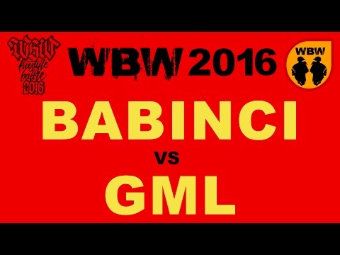 Babinci 🆚 Gml 🎤 WBW 2016 Łódź (freestyle rap battle)