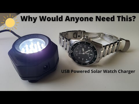 CoolFire USB Solar Watch Charger Overview