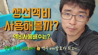얼마전 만든 액비 잘 발효되었을까요 생선액비 만드는 방법 발효기간 및 희석배수 자가제조 아미노산액비