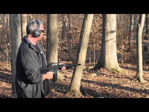 Colt AR-15 A2 with drop-in full auto sear - test fire