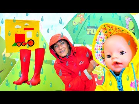 Die Wunderbox - Regenkleidung für Baby Born Puppe - Spielzeugvideo für Kinder