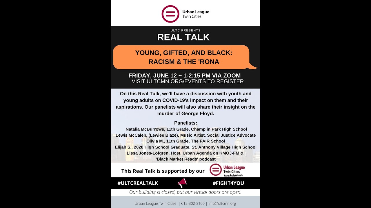 REAL TALK - Youth Talk About Racism and The 'Rona