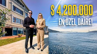 $4,200,000'lık Bu Özel Yalı Dairesinden İstanbul Boğazında Denize Gire