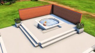 Hot tub Ideas  -The Sims 4 Tutorials (NO MODS & NOCC) #sims4 #short #shorts