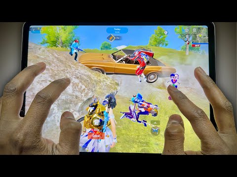 Are They Even Humans? 😱🔥 6 Finger iPad Pro Handcam | Brutal Solo vs Squad PUBG Mobile / BGMI 