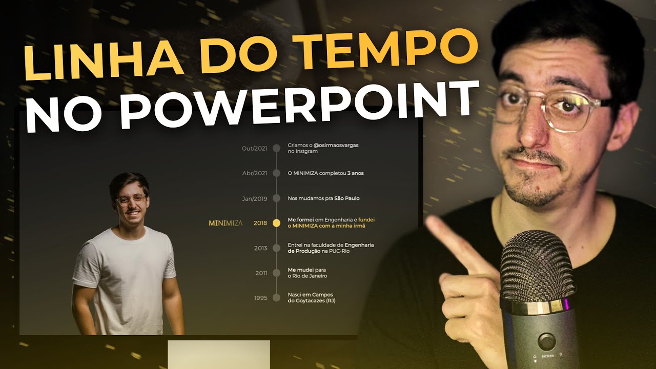 COMO FAZER LINHA DO TEMPO NO POWERPOINT