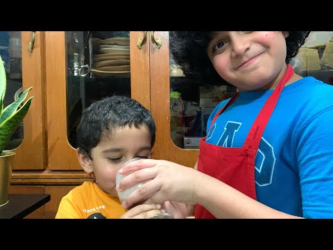 Easy #ChocolateMilkshake without ice cream/Kids cooking/Little chef on the road to formation/Cooking