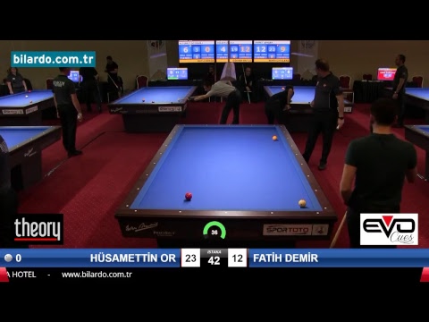 HÜSAMETTİN OR & FATİH DEMİR Bilardo Maçı - 2018 ERKEKLER 1.ETAP-2. Ön Eleme