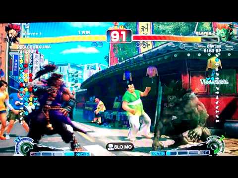dfw jay (BL) VS PIKACHUAKUMA (AK) XBL SSF4 ENDLESS 11&12
