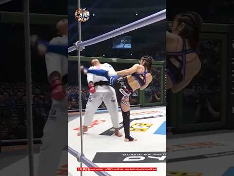 【柔道の寝技を逃れて左ハイKO】柔道 vs シューティング #Judo #Shooto #MMA