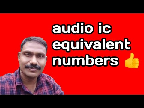 audio ic equivalent numbers