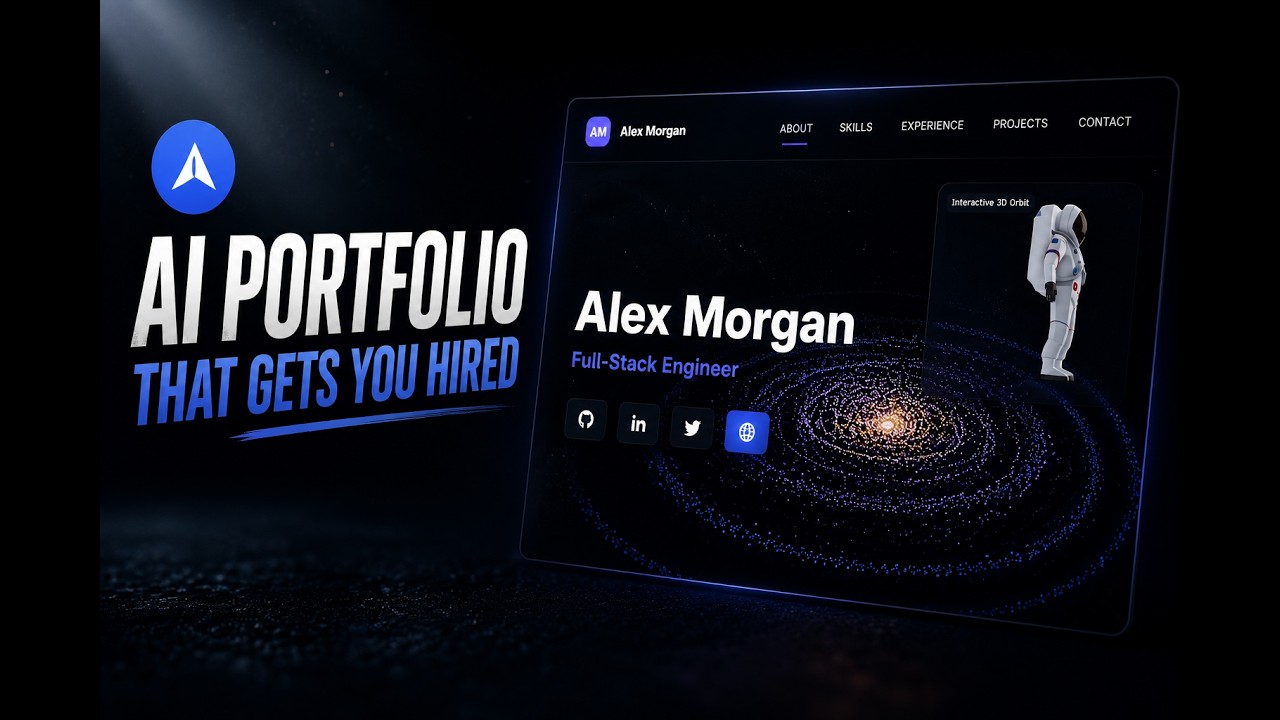 Thumbnail of video preview: I Built My Portfolio in 2 Minutes Using AI (You Should Too)
