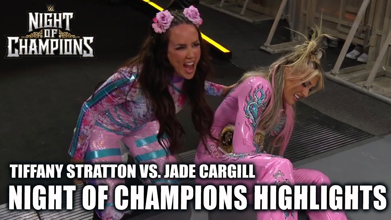 WOMEN'S U.S. TITLE WILD ENDING😱 Tiffany Stratton vs. Jade Cargill | Night of Champions | WWE on ESPN