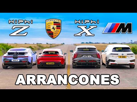 Porsche Taycan GTS vs BMW iX M60 vs Teslas chinos: ARRANCONES