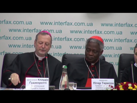Трансляция пресс-конференции на тему "Итоги гуманитарной инициативы Папы Римского Франциска "Папа для Украины": какую помощь получили пострадавшие в результате боевых действий?"