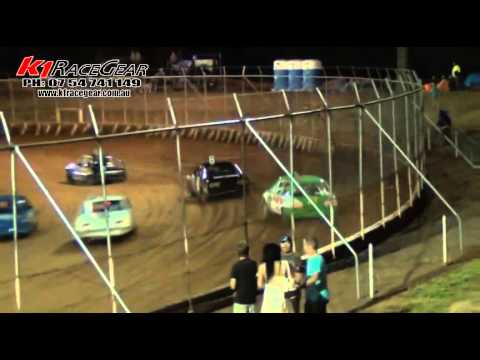 Junior Sedans - A-Main - QLD Title - Kingaroy Speedway - 03.03.12