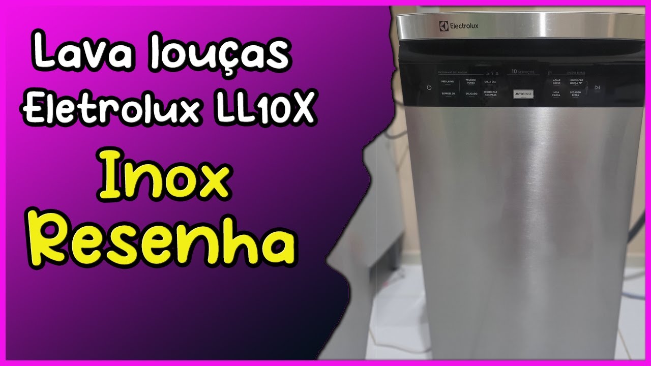 Lava louças electrolux 10 serviços Inox LL10X