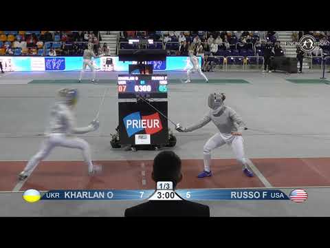 2019 xxx T64 32 F S Individual Orleans FRA WC RED RUSSO Francesca   USA   vs KHARLAN Olga   UKR