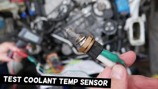 BMW Z3 Z4 HOW TO TEST COOLANT TEMPERATURE SENSOR. CAR OVERHEATING