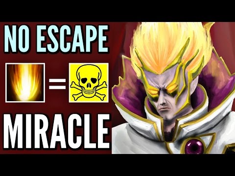 Miracle- INVOKER Dota 2 - No Escape SUNSTRIKE - Pro 9k MMR Gameplay