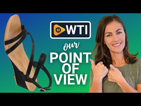 Wedge Sandals for Women Dress Elastic Ankle Strap Rhinestone Sandals Summer Comfortable Shoe 10 Black-1 - WTI product video review