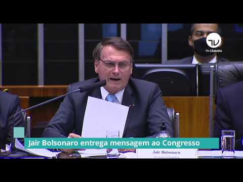 Bolsonaro entrega mensagem ao Congresso - 03/02/21