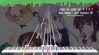【MIDI DL】New Game!! OP「STEP by STEP UP↑↑↑↑」Edirol SD-90 MIDI Cover | TV Size