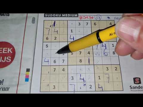 Our Daily Sudoku practice continues. (#3479) Medium Sudoku. 10-02-2021