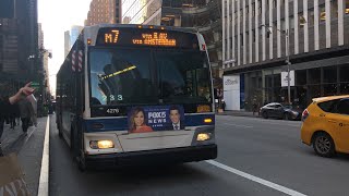 MTA NYCT Bus: Harlem 147 St Bound Orion VII NG #4276 M7 at 6 Ave/40th Street