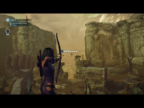 Marvel's Avengers - Kate Bishop Takes Out an Aerial Enemy from Long Range