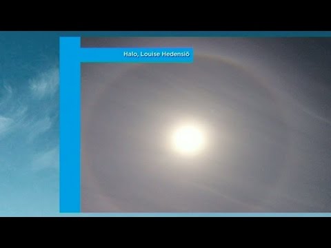 Tittarnas inskickade väderbilder - fenomenet Halo - Nyhetsmorgon (TV4)