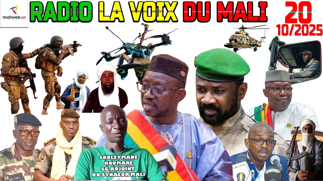 La Revue de Presse de la RADIO LA VOIX DU MALI du 21 Octobre 2025