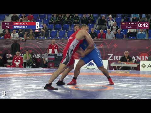 Qual. GR - 98 kg: D. TIMONCINI (ITA) df. R. GRZYBICKI (POL), 1-1