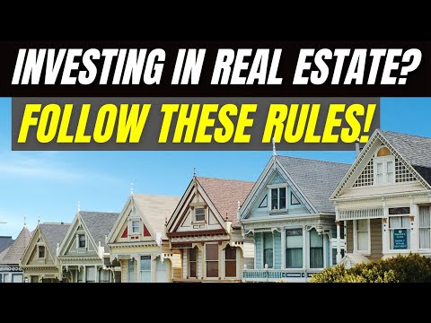 5 RULES You Must Follow Investing In Real Estate | BEGINNER'S Guide