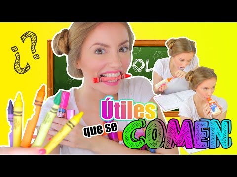 TRUCOS para TROLLEAR a tu PROFESOR ¡ÚTILES ESCOLARES COMESTIBLES!