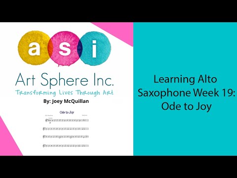 Learning Alto Saxophone: Ode to Joy (Sheet Music, Pt. 1)